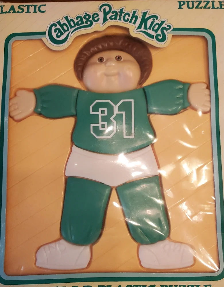 Coleco Vintage 1983 Cabbage Patch Kids 3D 11 Piece Plastic Puzzle